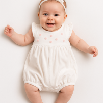 Enterito Babucha Pique Borado Sin Manga