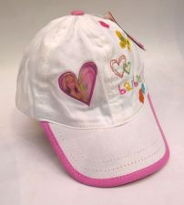 Gorro Cap Barbie - Corazones, Mariposa y Holograma corazon - Con Tira de Atar