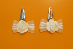 Tic Tac Moño Con Flor