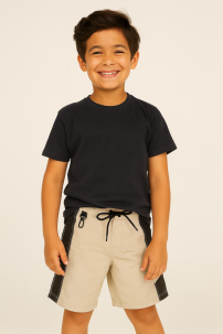 Bermuda de Gabardina Combinada