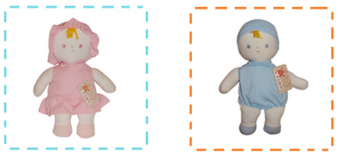 Muñeca/o Sonajero Vestido