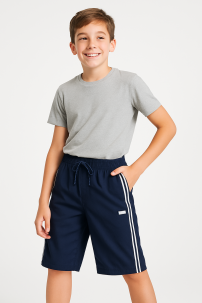 Bermuda Gabardina Con Cintura Elastizada