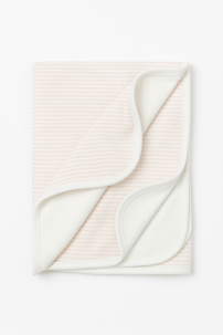 Manta Doble Faz Pique y Algodon Rayada