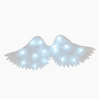 Alas Angel De Tul Con Luz Led 