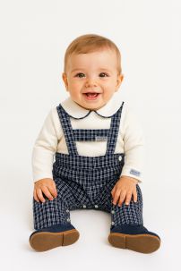 Conjunto 2 pieza Jardinero y Camisa Viyela