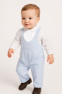 Conjunto Jardinero Corderoy y camisa de Viyela