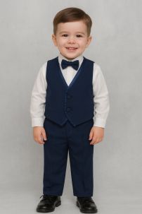 Conjunto 3 Pieza Camisa Pantalon y Chaleco En Tela Mecanica