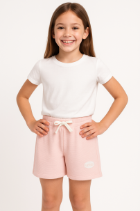 Short Algodon Texturado Cintura Regulable 