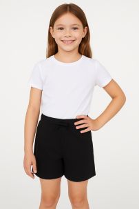 Short Algodon Rustico Con Cintura Regulable 