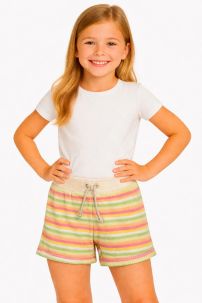 Short Towel Toalla Rayado Cintura Regulable