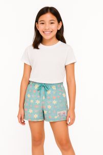 Short Algodon Estampado Cintura Elastizada