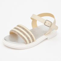 Sandalia Nena Con Trenzas Y Strass