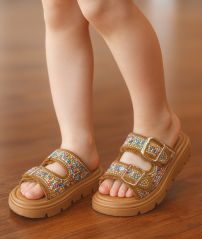 Sandalia Ajustable Pullman Con Strass Liviana