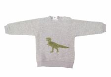 Buzo Friza con aplique Dinosaurio