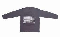 Buzo de Algodon Frizado Sin Capucha Estampado New York 