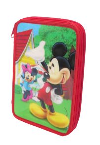 Cartuchera 2 pisos de Mickey y Minnie 