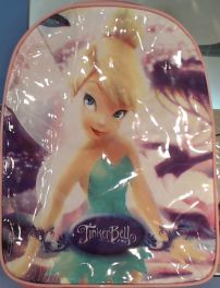 Mochila tinker bell Campanita espalda Mediana sin bolsillos frente con foto grande vinilico