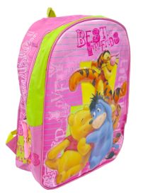Mochila Espalda 36 Cm. Mediana Pooh Tiger y el Burro en relieve Best Fiends