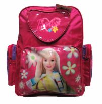 Mochila Espalda Barbie bolsillo corazon Frontral