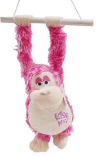 Mono Peluche colgado de manos con Sonido