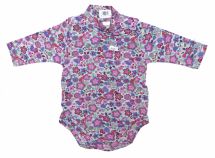 Body Manga Larga Media Polera Floreado 