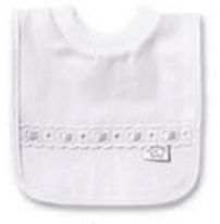 Babero Pique Con Pasacinta Broderie  Velcro