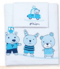 Sabana Juego de Cuna Funcional Estampado - Linea Oxford 1,65 x 1,00 m.