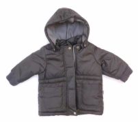 Campera de Microfibra y Polar Unisex Silver con Capucha Desmontable