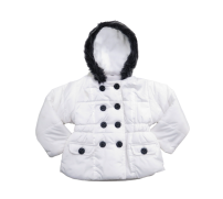 Campera Tipo Tapado con Botones - Wata y Forrada en Polar