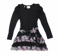 1158 - Vestido modal con volados 4-14