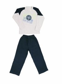 Pijama Manga Larga con Estampa