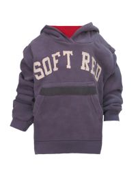 Buzo Frizado Soft con Capucha Estampado Letras