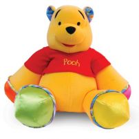 Winnie Pooh Peluche con chifle en sus 4 extremidades y argolla para colgar