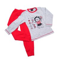 Pijama Remera Manga Larga y Pantalon Estampado Leon