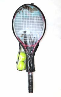 Raquetas de tenis x 2: Una roja y Una Azul con 2 pelotas - En bolsa con cierre