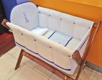 Catre de Dormir Aldea del Sol Celeste/Blanco/Azul Elefante globo