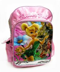 Mochila Tinker Bell Campanita con lentejuelas trae cartuchera