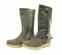 Bota de Gamuza con Flecos Alta 