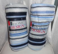 Manta Polar Estampada Rayas