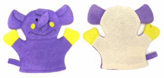 Manopla Para Baño -  Hipopotamo - Elefante