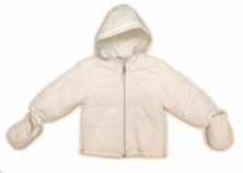  Campera con Capucha Forrada en Polar con Mitones