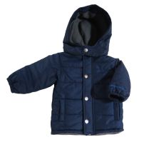 Campera con Wata y Capucha Desmontable Forrada en Polar 