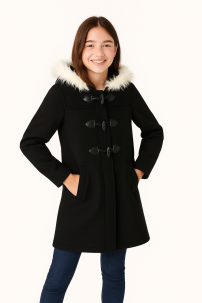 Montgomery De Paño Con Capucha