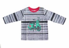 Remera manga larga Rayada Estampada