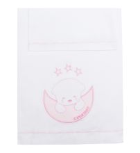 Sabanas juego de 3 piezas bordado osito para cuna 