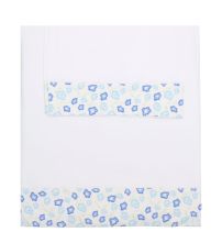 Sabanas juego de 3 piezas lisa con guarda estampada para cuna