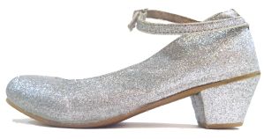 Zapato Balerina con taco Todo Glitter Brillantes  OUTLET