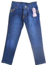 Pantalon de jean  para nena con tachas