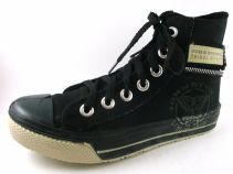 Bota Basket Botita Lona con Cordones cierre decorativo