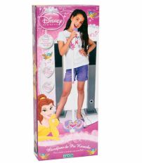 Microfono de princesas con pie karaoke ajustable y volumen, diferentes melodias con conexion para parlantes karaoke